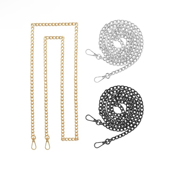 Accessories - New 1 Piece Only 47” Chain Replacement Strap Choose Color Gunmetal Silver Gold